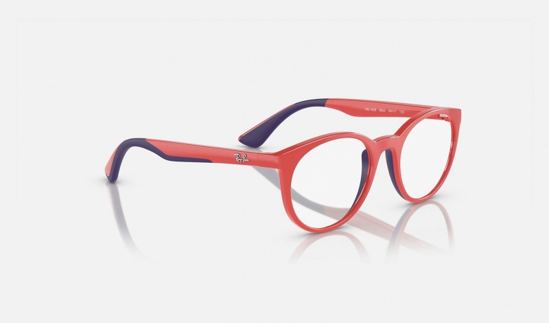 Ray Ban RB1628 Optics Bio-based Kids' Eyeglasses Red | 54928-MENX