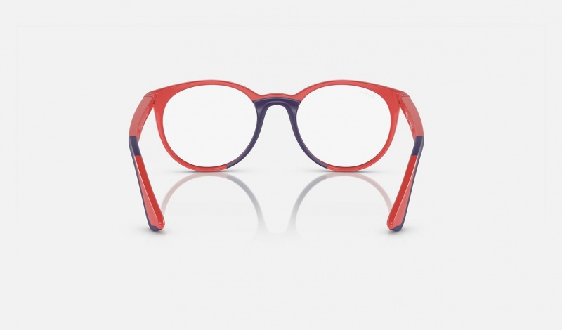 Ray Ban RB1628 Optics Bio-based Kids' Eyeglasses Red | 54928-MENX