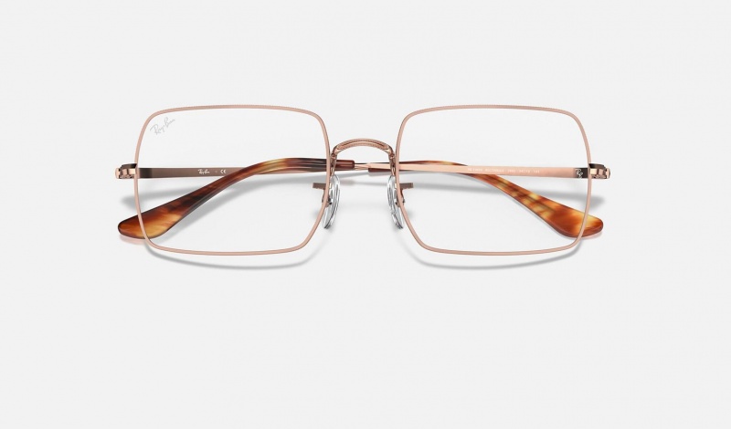 Ray Ban RB1969v Rectangle Men's Eyeglasses Copper | 16532-VZIU