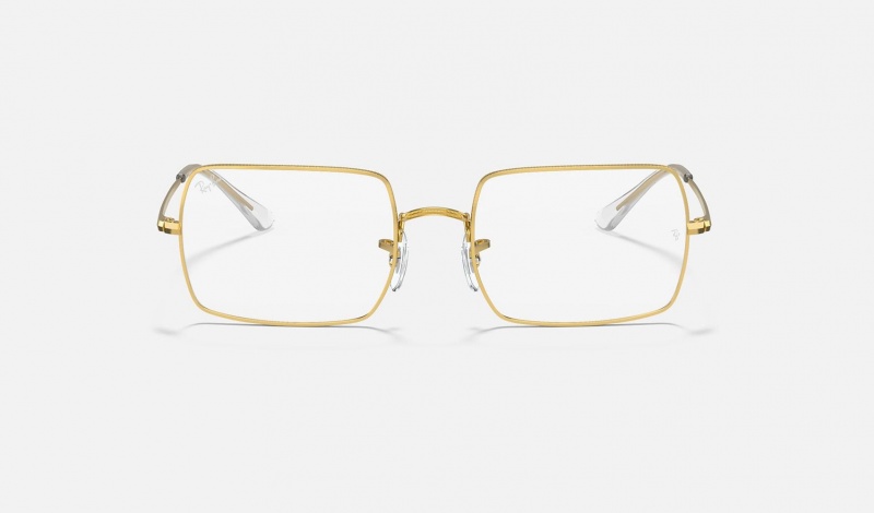 Ray Ban RB1969v Rectangle Men's Eyeglasses Gold | 04761-VRPW