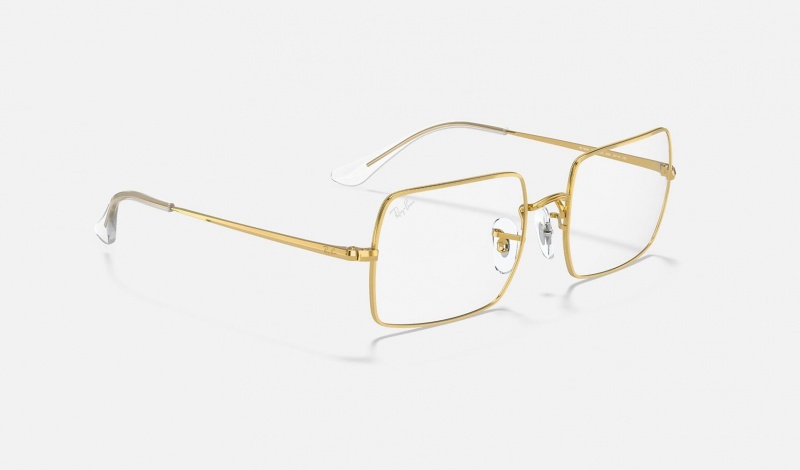 Ray Ban RB1969v Rectangle Women's Eyeglasses Gold | 05731-BFRH