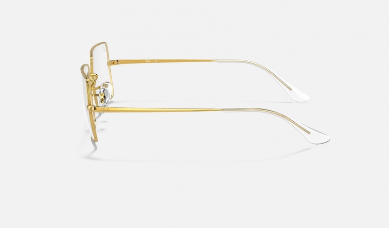 Ray Ban RB1969v Rectangle Women's Eyeglasses Gold | 05731-BFRH