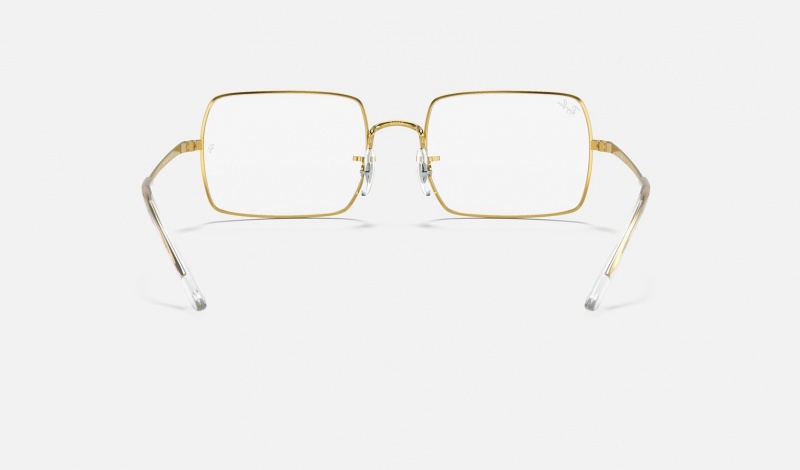 Ray Ban RB1969v Rectangle Women's Eyeglasses Gold | 05731-BFRH