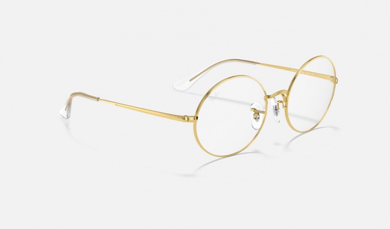 Ray Ban RB1970v Oval Men's Eyeglasses Gold | 50184-MPBZ