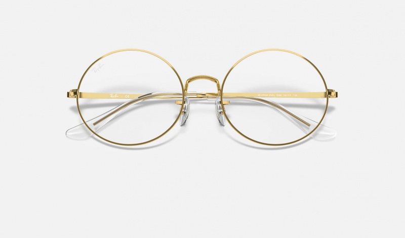 Ray Ban RB1970v Oval Men's Eyeglasses Gold | 50184-MPBZ