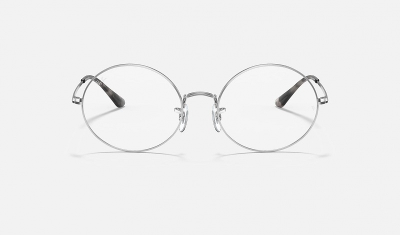 Ray Ban RB1970v Oval Men's Eyeglasses Silver | 10823-BCZQ