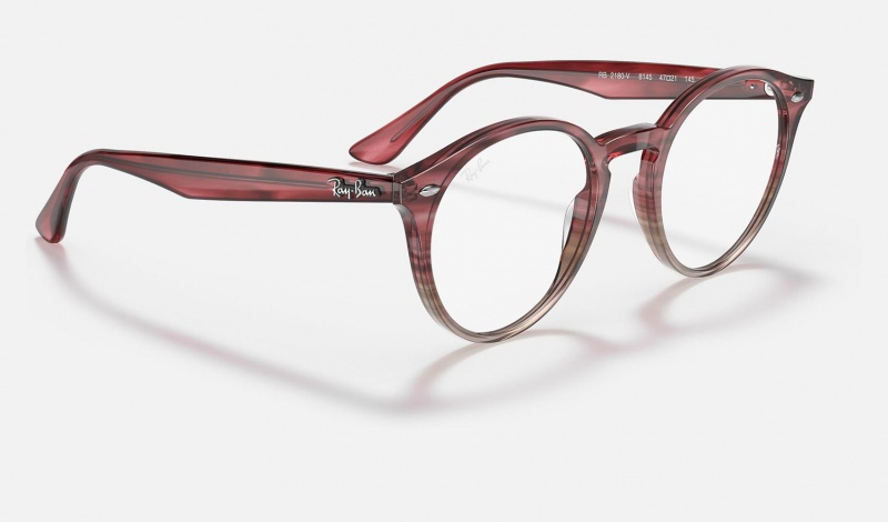 Ray Ban RB2180v Optics Men's Eyeglasses Burgundy | 05813-WLTZ