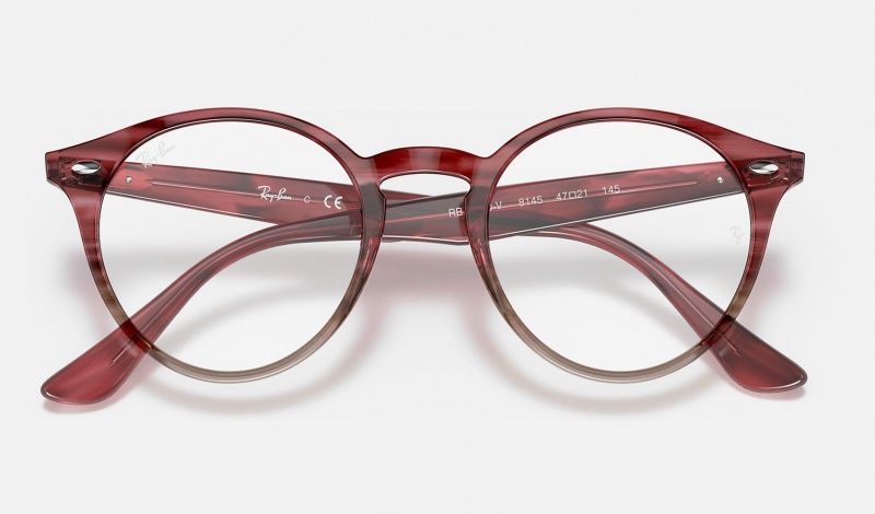 Ray Ban RB2180v Optics Men's Eyeglasses Burgundy | 05813-WLTZ