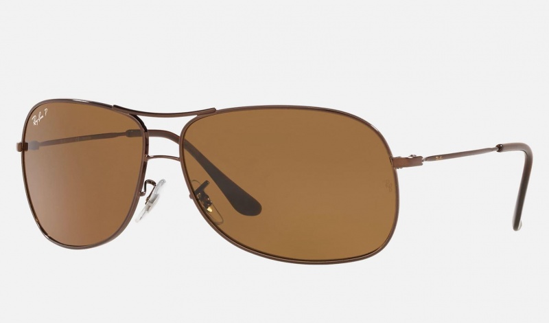 Ray Ban RB3267 Men's Sunglasses Brown | 15932-FXGB