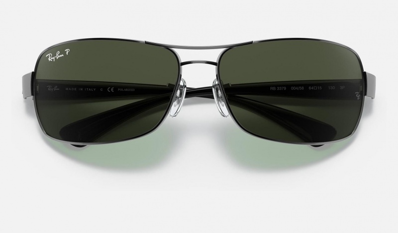 Ray Ban RB3379 Men's Sunglasses Green | 47369-DSBQ