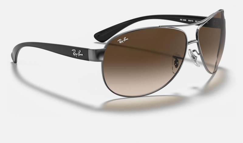 Ray Ban RB3386 Men's Sunglasses Brown | 13256-WYCB