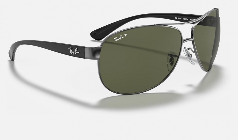 Ray Ban RB3386 Men's Sunglasses Green | 72641-IPXB