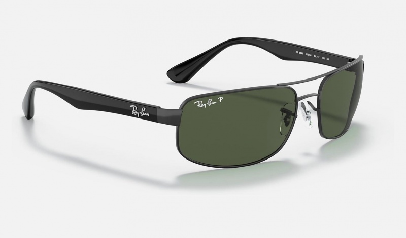 Ray Ban RB3445 Men's Sunglasses Green | 14893-BOLT