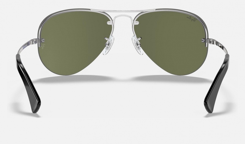 Ray Ban RB3449 Men's Sunglasses Silver | 28917-SEYT