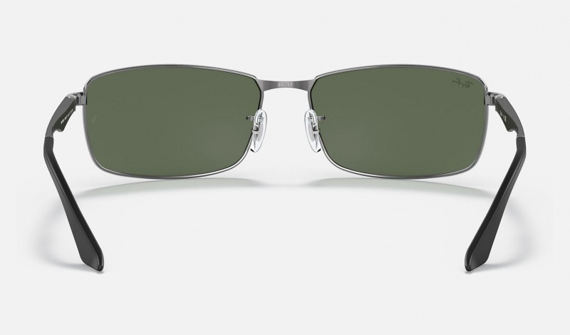 Ray Ban RB3498 Men's Sunglasses Green | 90124-RHLJ