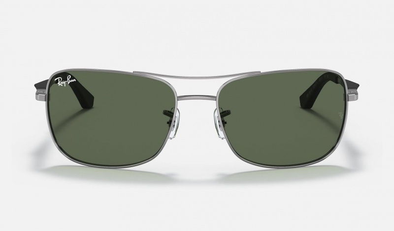 Ray Ban RB3515 Men's Sunglasses Green | 34796-IPRE