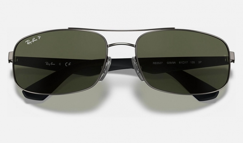 Ray Ban RB3527 Men's Sunglasses Green | 42615-TAXE