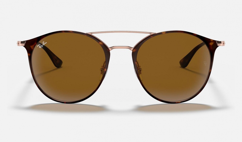 Ray Ban RB3546 Men's Sunglasses Brown | 39521-RWSC