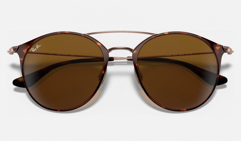 Ray Ban RB3546 Men's Sunglasses Brown | 39521-RWSC