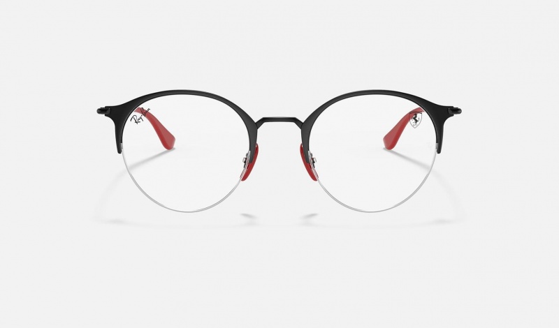 Ray Ban RB3578vm Scuderia Ferrari Collection Women's Eyeglasses Black | 12740-DZAE