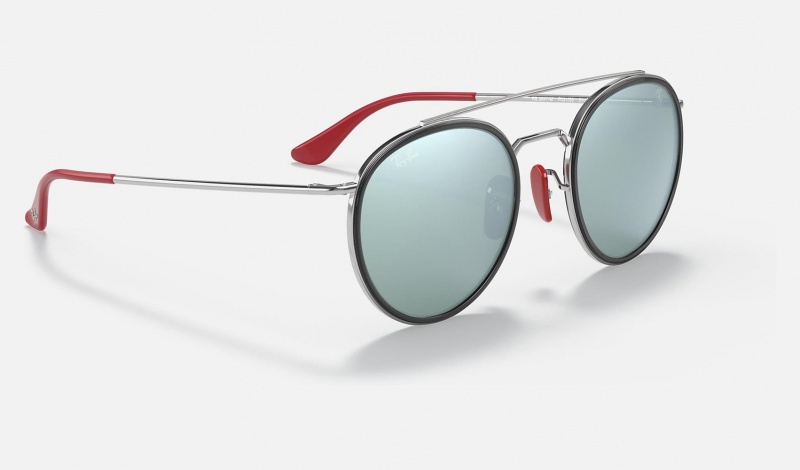 Ray Ban RB3647m Scuderia Ferrari Collection Men's Sunglasses Silver | 60941-MAUY