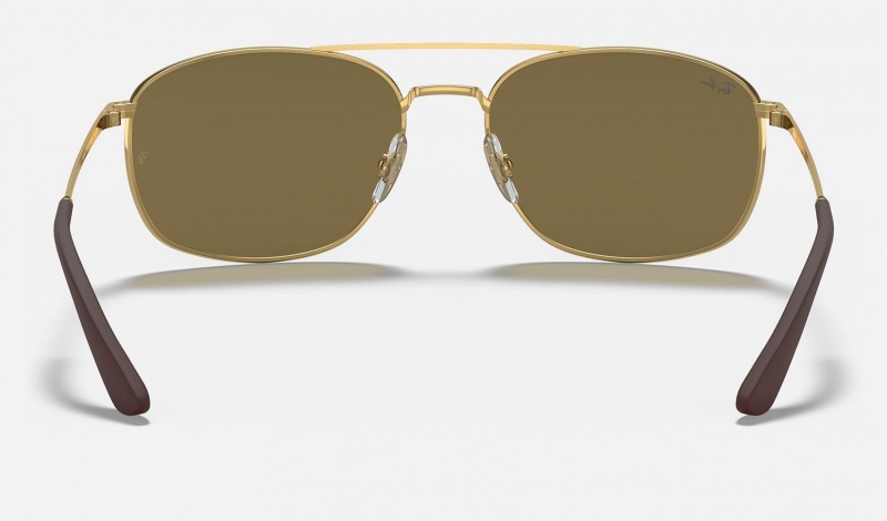 Ray Ban RB3654 Men's Sunglasses Brown | 71405-ZVMS