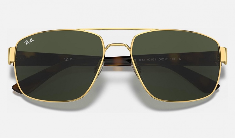 Ray Ban RB3663 Men's Sunglasses Green | 93812-ZUKO