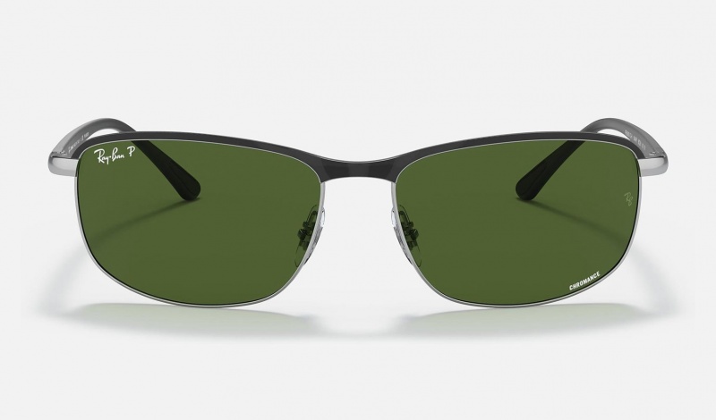 Ray Ban RB3671ch Chromance Men's Sunglasses Green | 51842-ZOVQ