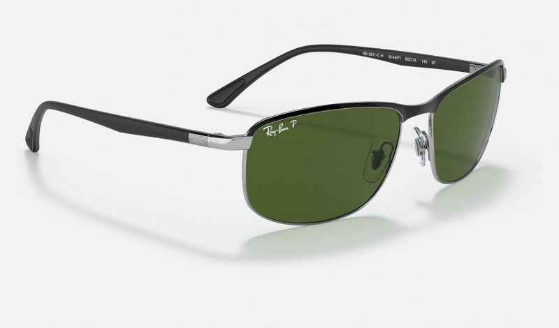 Ray Ban RB3671ch Chromance Men's Sunglasses Green | 51842-ZOVQ