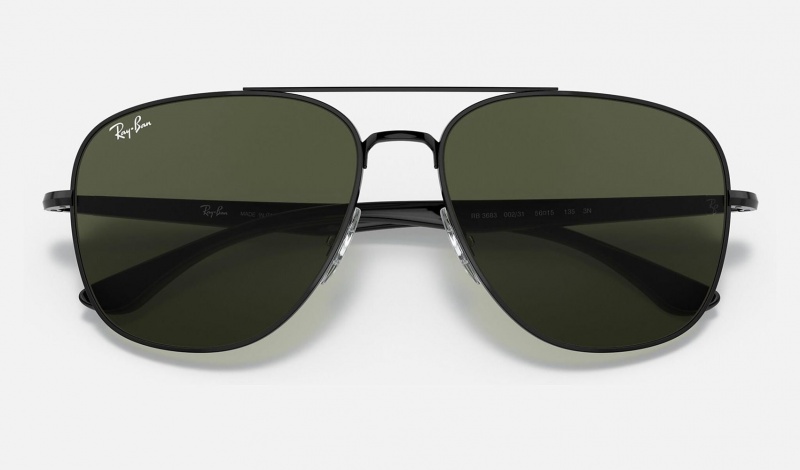 Ray Ban RB3683 Men's Sunglasses Green | 73840-JLXW