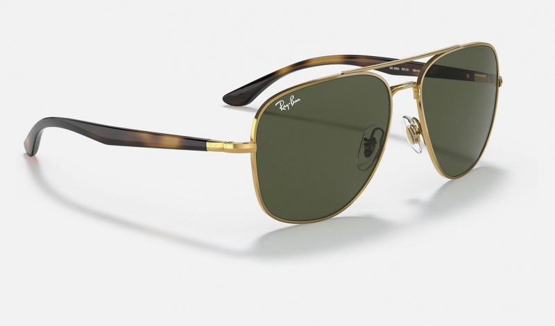 Ray Ban RB3683 Men's Sunglasses Green | 96527-TJRL