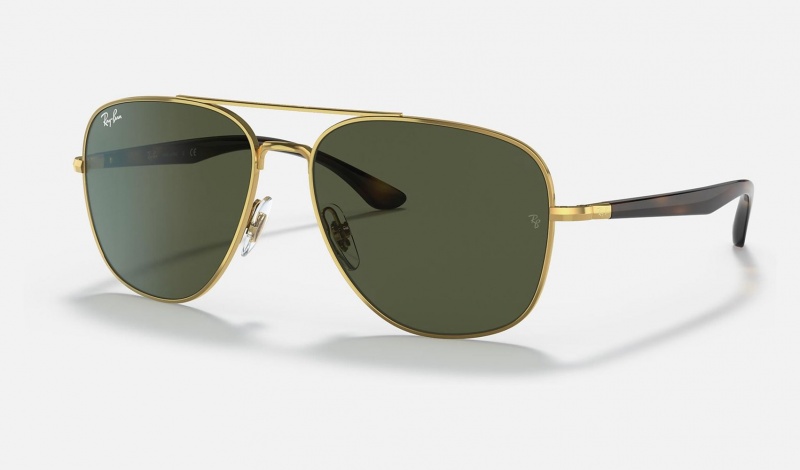 Ray Ban RB3683 Men\'s Sunglasses Green | 96527-TJRL