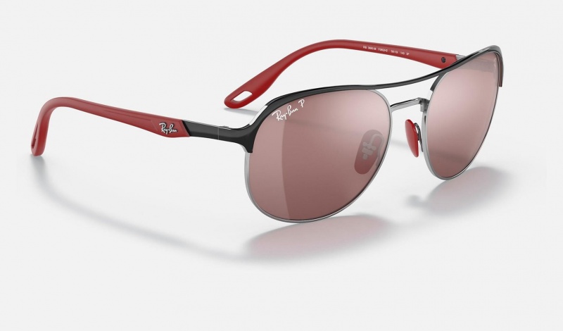 Ray Ban RB3685m Scuderia Ferrari Collection Women's Sunglasses Silver | 25873-KIXO