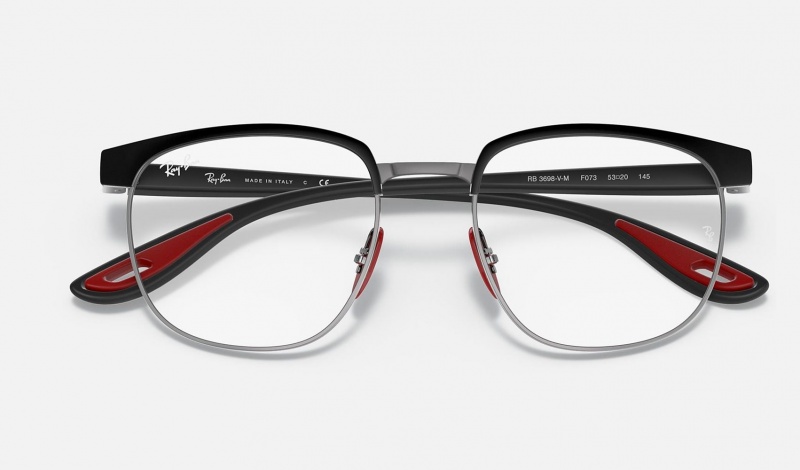 Ray Ban RB3698vm Scuderia Ferrari Collection Women's Eyeglasses Grey | 13704-VZGS