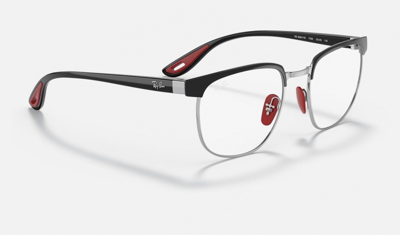 Ray Ban RB3698vm Scuderia Ferrari Collection Women's Eyeglasses Silver | 50136-VPDM