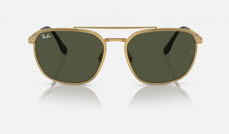 Ray Ban RB3708 Men's Sunglasses Green | 93254-OKEX