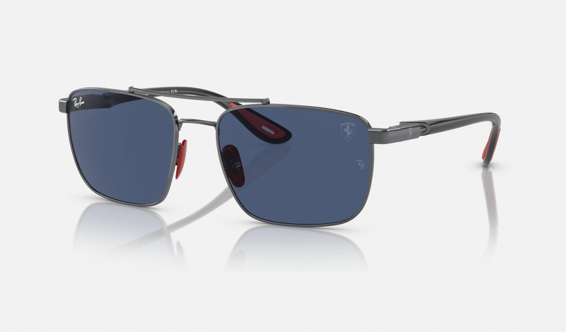 Ray Ban RB3715m Scuderia Ferrari Collection Men\'s Sunglasses Blue | 49650-FDNB