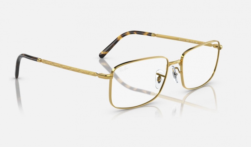 Ray Ban RB3717 Optics Men's Eyeglasses Gold | 49723-SPKC