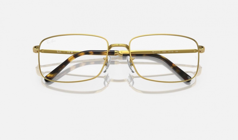 Ray Ban RB3717 Optics Men's Eyeglasses Gold | 49723-SPKC