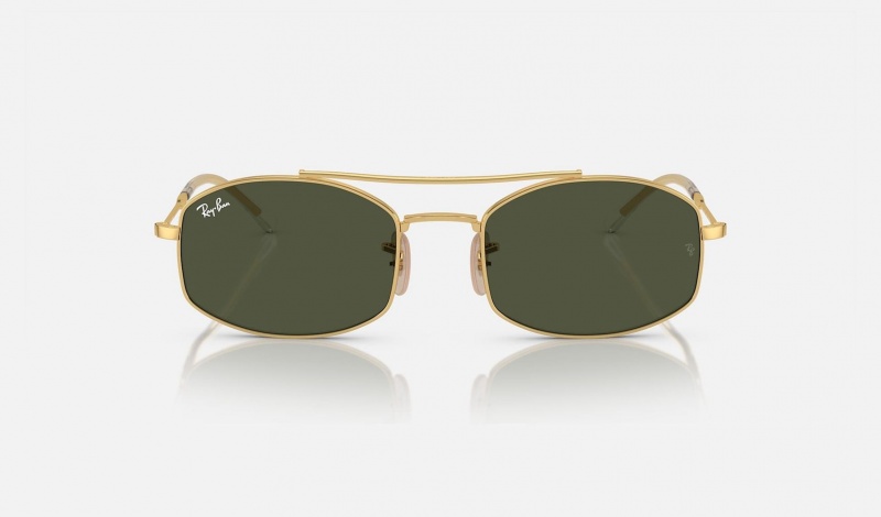 Ray Ban RB3719 Men's Sunglasses Green | 06395-BFSP