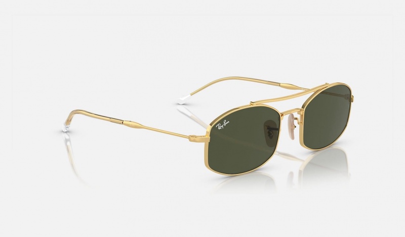 Ray Ban RB3719 Men's Sunglasses Green | 06395-BFSP