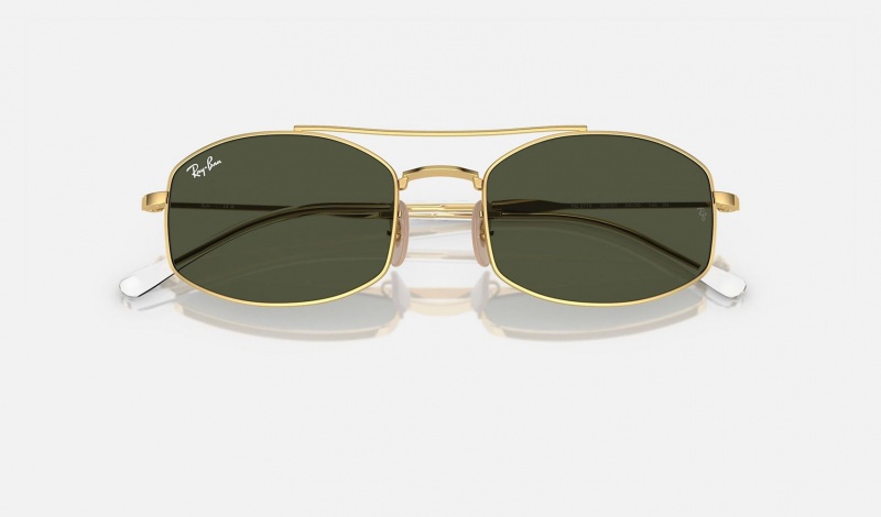 Ray Ban RB3719 Men's Sunglasses Green | 06395-BFSP