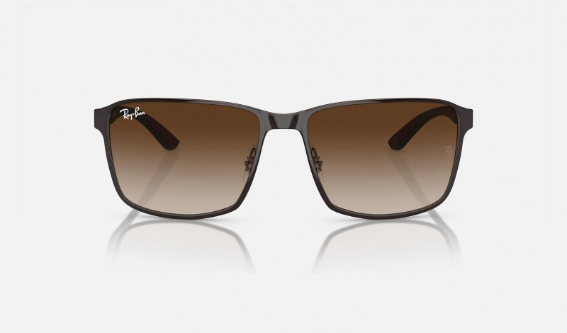 Ray Ban RB3721 Men's Sunglasses Brown | 76531-JZEO