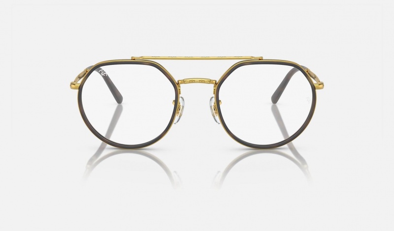 Ray Ban RB3765v Optics Men's Eyeglasses Gold | 97236-NXOQ