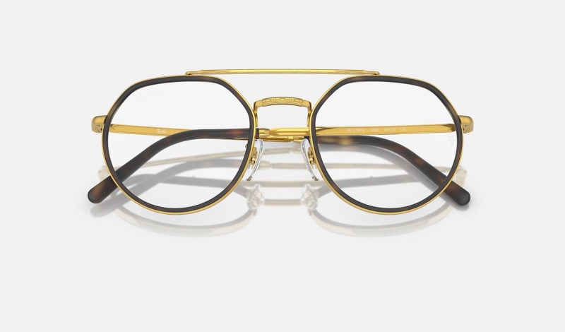 Ray Ban RB3765v Optics Men's Eyeglasses Gold | 97236-NXOQ