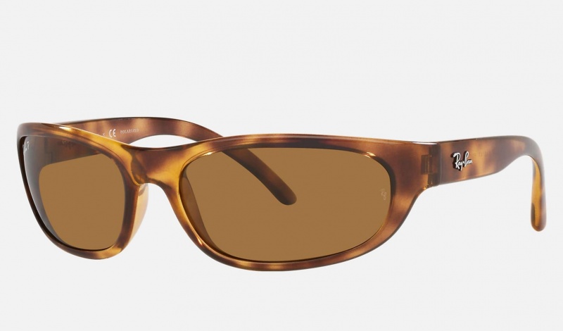 Ray Ban RB4033 Men's Sunglasses Brown | 12846-ELON