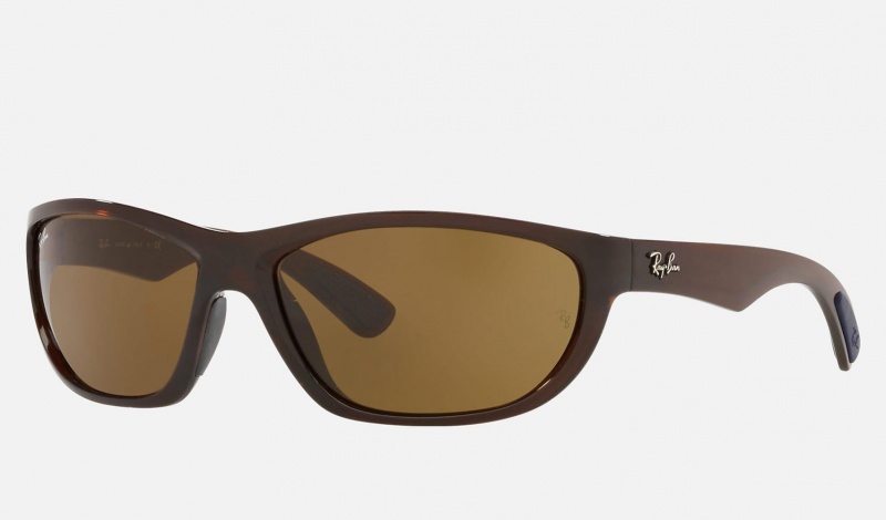 Ray Ban RB4188 Men's Sunglasses Brown | 83549-QTXF