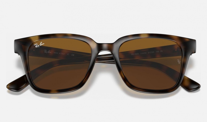 Ray Ban RB4323 Men's Sunglasses Brown | 46780-LFWA