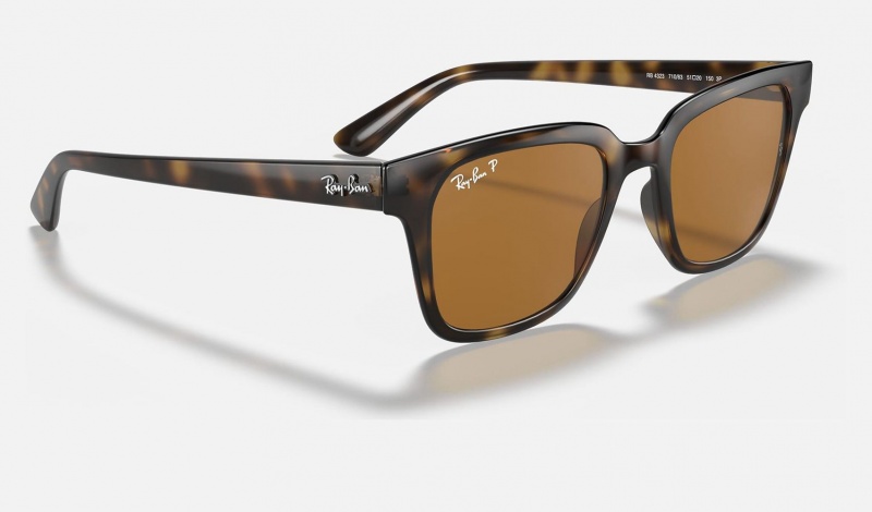 Ray Ban RB4323 Men's Sunglasses Brown | 84960-FQKO