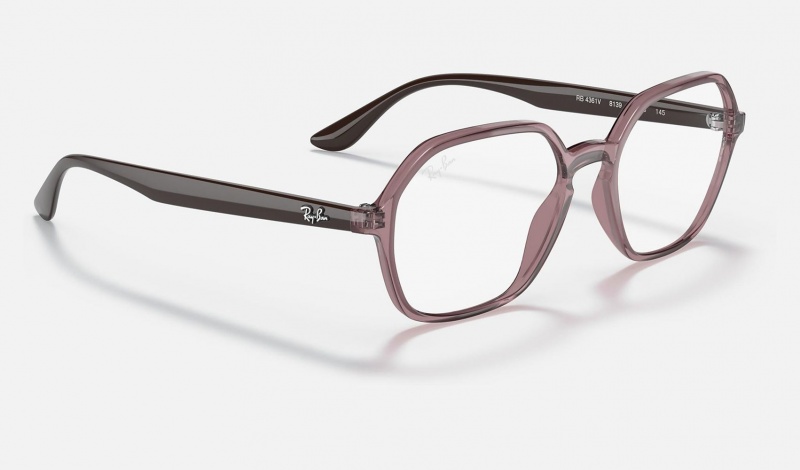 Ray Ban RB4361 Optics Women's Eyeglasses Purple | 59762-PNKO